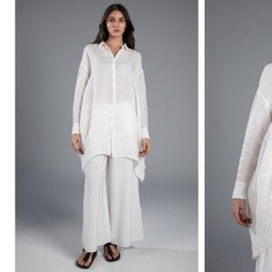 Elemente Clemente White Button Up Long Shirt